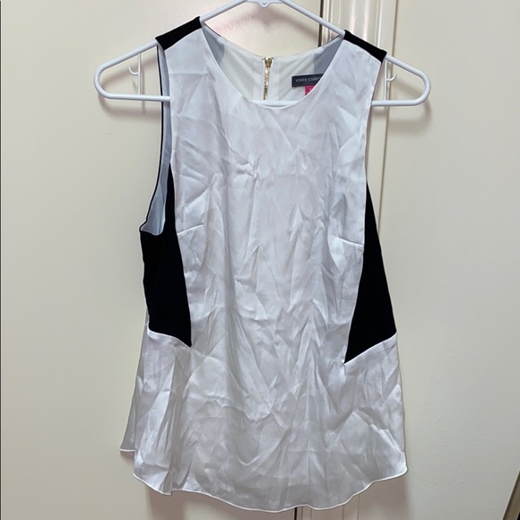 Vince Camuto zip back silk tank NWOT - Picture 6 of 7